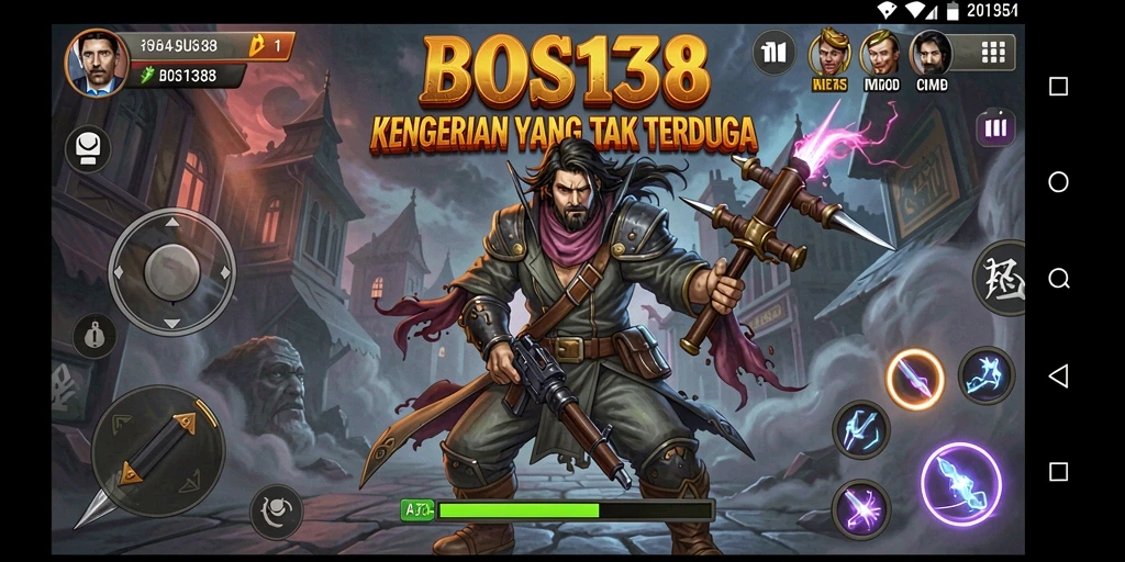Tangkapan layar BOS138 menampilkan aksi menegangkan dalam suasana horror.