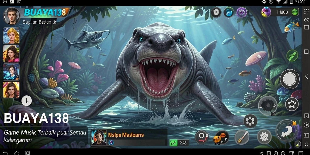 Screenshot BUAYA138 menunjukkan pengguna yang asyik bermain musik.