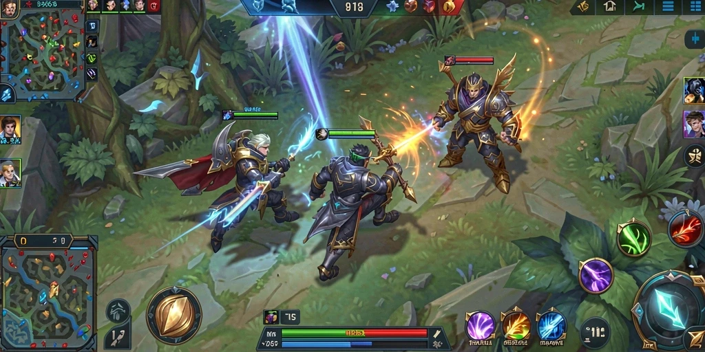 Screenshot G668 menampilkan aksi seru dalam pertarungan MOBA.