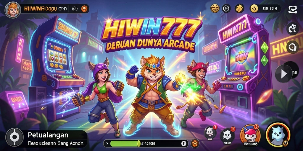 Screenshot gameplay HIWIN777 yang menampilkan aksi seru dalam permainan Arcade.