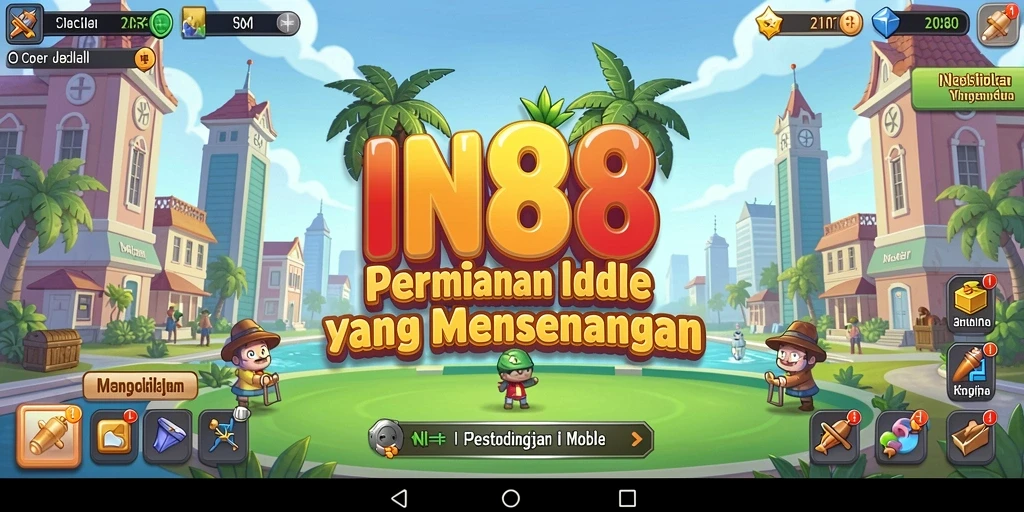 Tampilan gameplay IN88 yang menarik dan adiktif dalam genre Idle.
