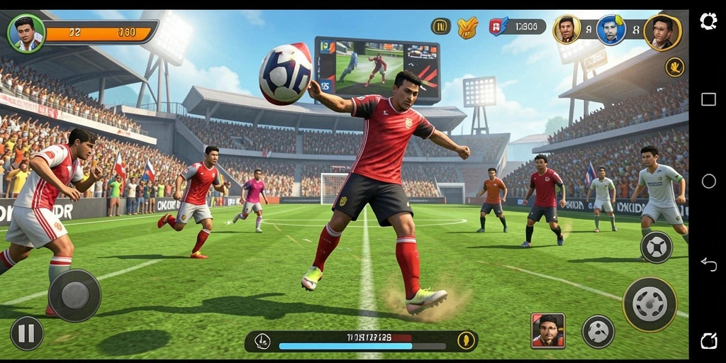 Tampilan menarik dari gameplay OKIDR yang penuh aksi olahraga.