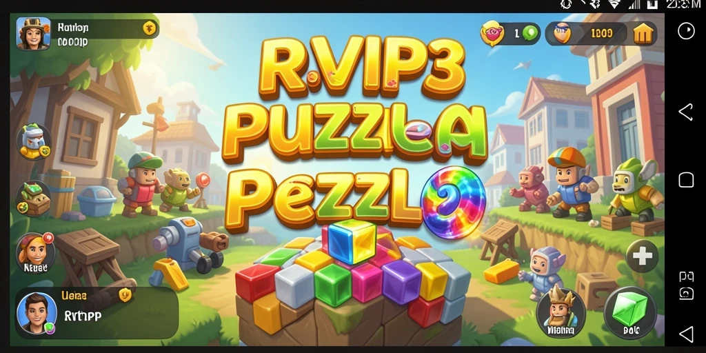 Tampilan gameplay RVIP3 yang menampilkan tantangan puzzle yang menarik.