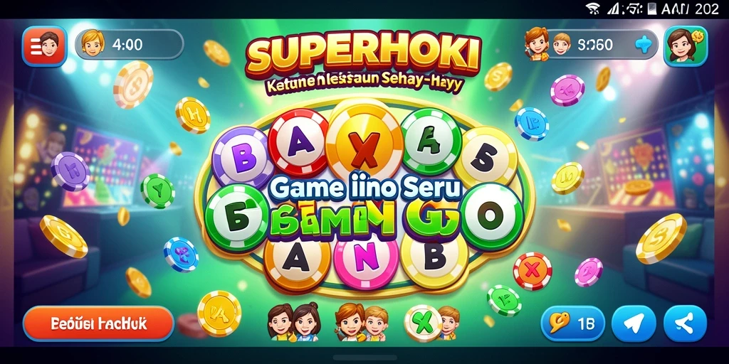 Tampilan gameplay seru di SUPERHOKI saat bermain Bingo.