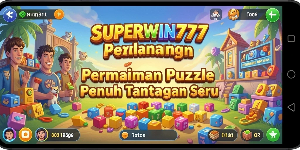Tampilan gameplay SUPERWIN777 yang menarik dan penuh warna.