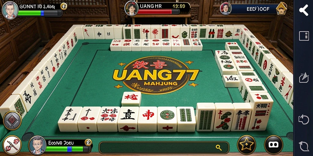 Screenshot gameplay UANG77 dengan elemen Mahjong yang menarik.
